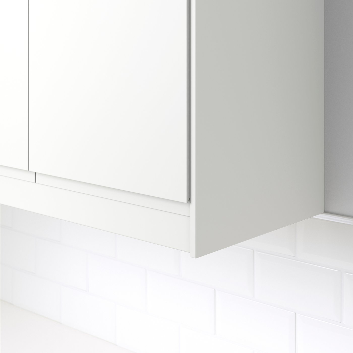 Thumbnail - IKEA FÖRBÄTTRA Dekorleiste, abgerundet matt weiß 221 cm