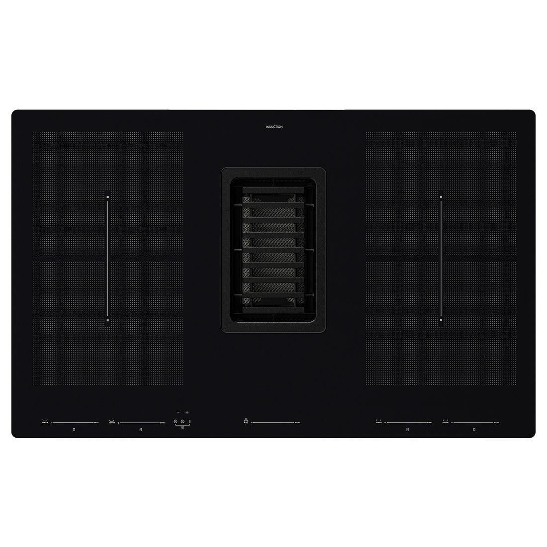 FÖRDELAKTIG Induktionskochfeld mit Dunstabzug, IKEA 700 schwarz, 83 cm