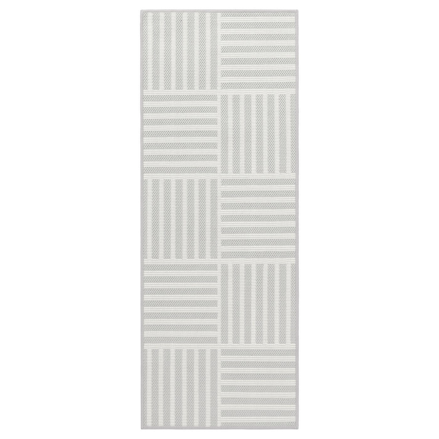 IKEA GATUSEKTION Küchenteppich grau/Karo 45x120 cm