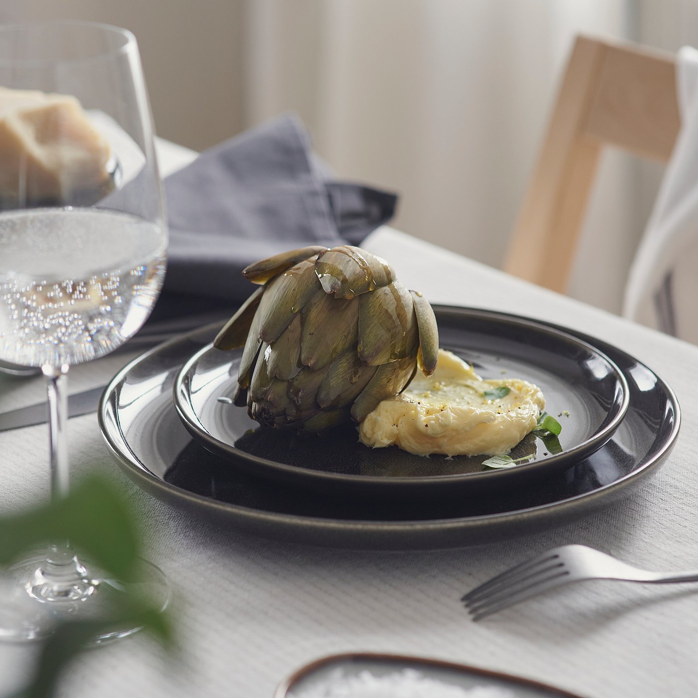 Thumbnail - IKEA GLADELIG Dessertteller dunkelgrau