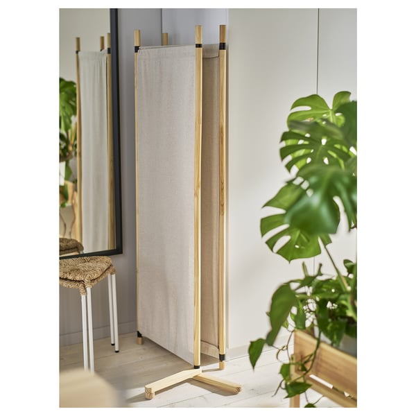 GLAMBERGET Raumteiler, Kiefer/Katorp beige, 150x150 cm