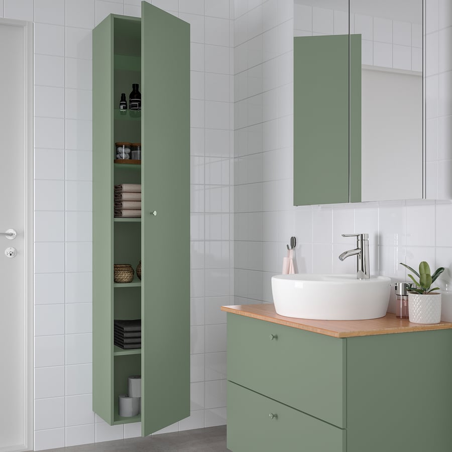 GODMORGON Hochschrank, Gillburen graugrün, 40x32x192 cm - IKEA Deutschland