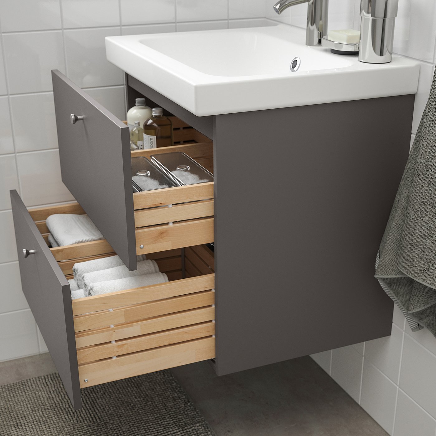 GODMORGON / ODENSVIK Waschbeckenschrank/2 Schubl. - Gillburen
