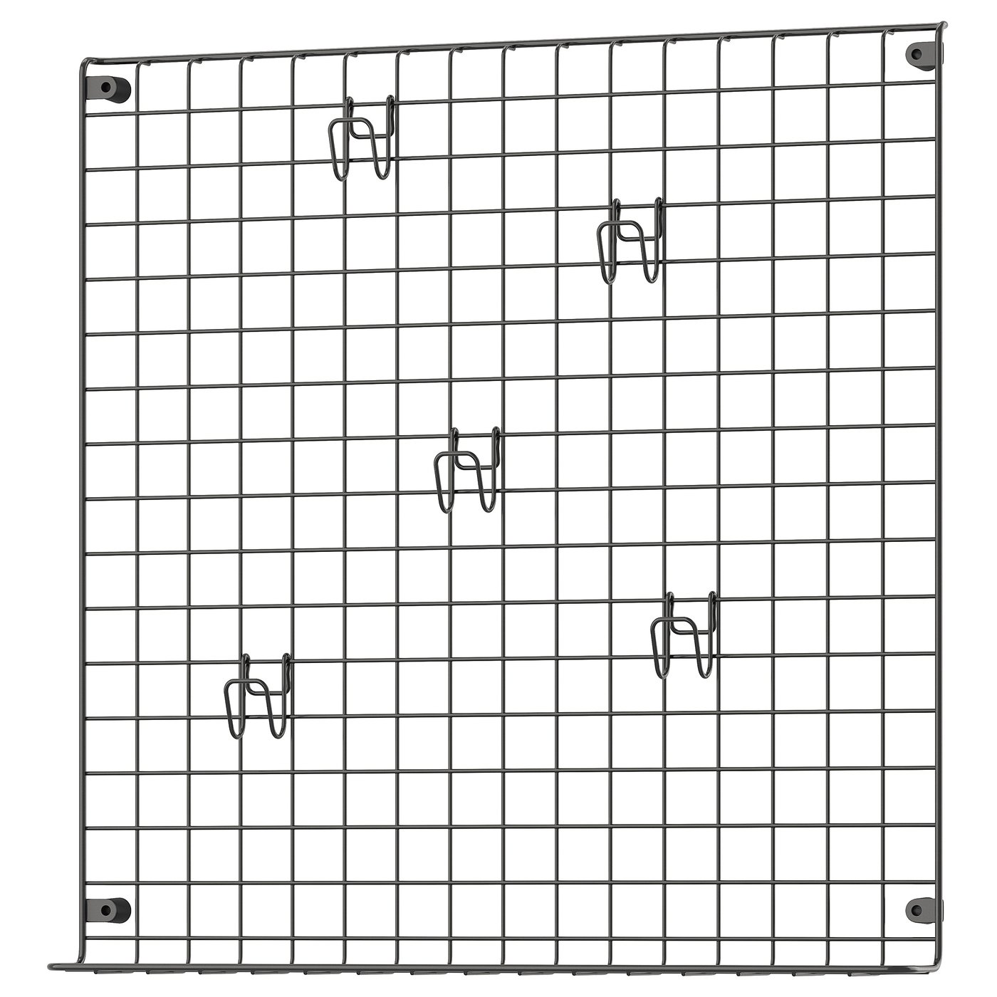IKEA GREJIG Wandgitter mit Ablage grau