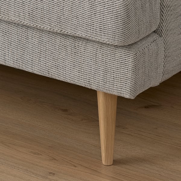 Graues Sofa, Holzbeine, Holzboden, hochwertig.
