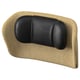 GRÖNFJÄLL Stuhl Kopfstütze, braun, Leder und Stoff, geschwungenes, ergonomisches Design.