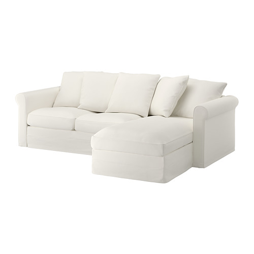 GRÖNLID 3er-Sofa - mit Récamiere/Inseros weiß - IKEA As popsugar editors, we independently select and write about stuff we love and despite my ikea love, after three years, my karlstad sofa started to look a bit sad.