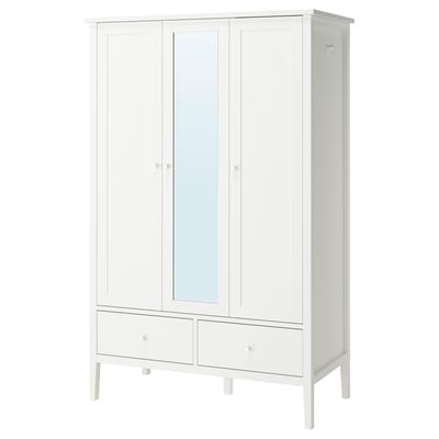 GULLABERG Kleiderschrank, weiß, 128x64x201 cm