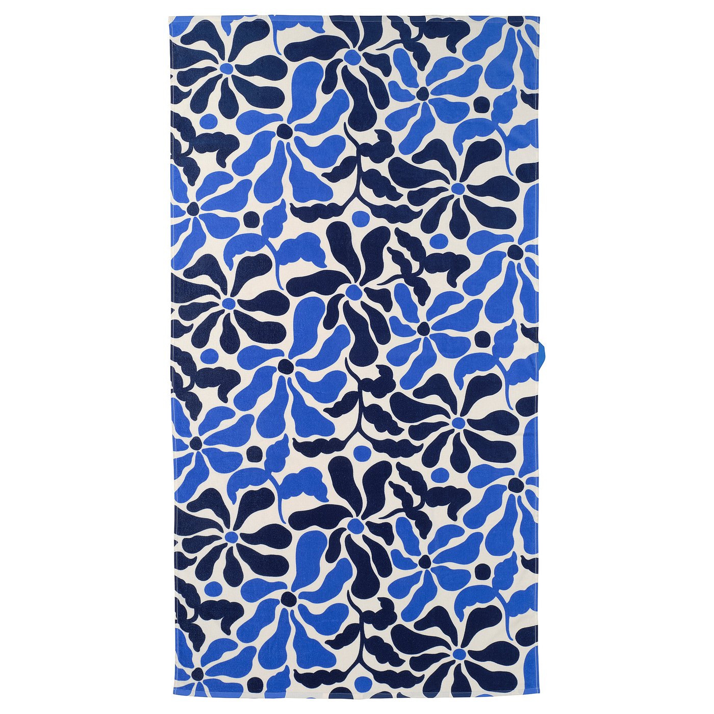 IKEA GULYXNE Strandlaken blau/Blumenmuster