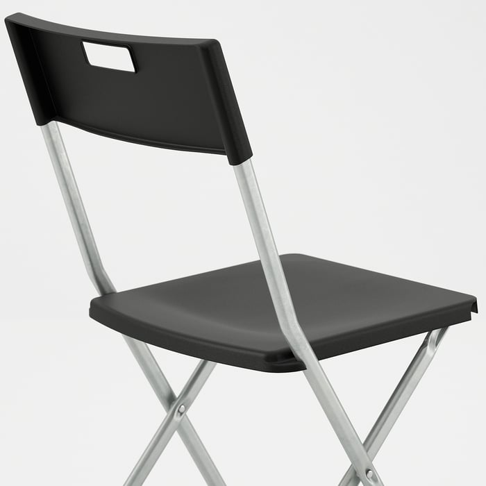 GUNDE Klappstuhl, schwarz IKEA Deutschland