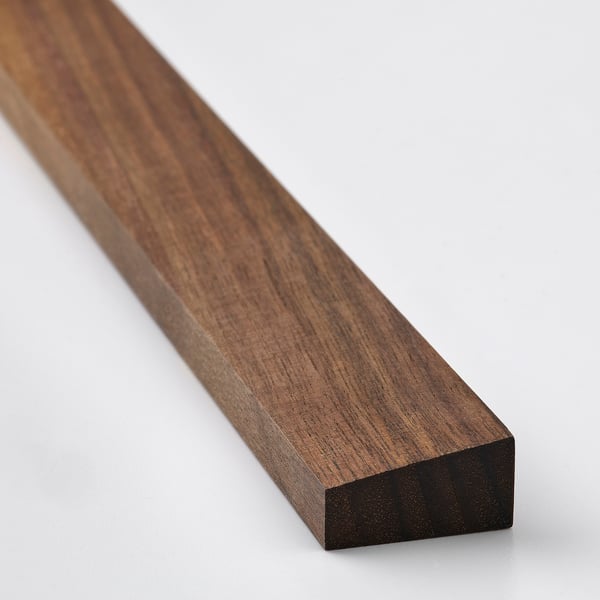 Poliertes dunkles Holz
