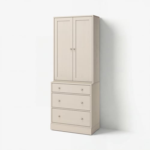 HAVSTA Aufbewahrung mit Schubladen, graubeige, 81x47x212 cm