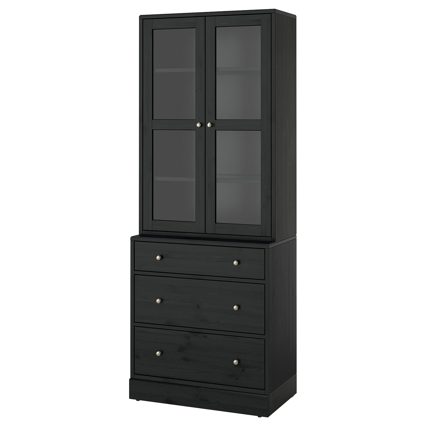 IKEA HAVSTA Kombination mit Glastüren schwarz