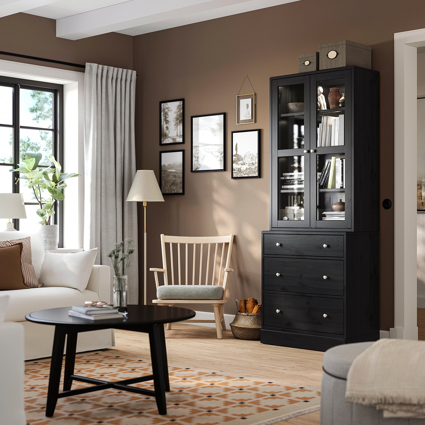 Thumbnail - IKEA HAVSTA Kombination mit Glastüren schwarz