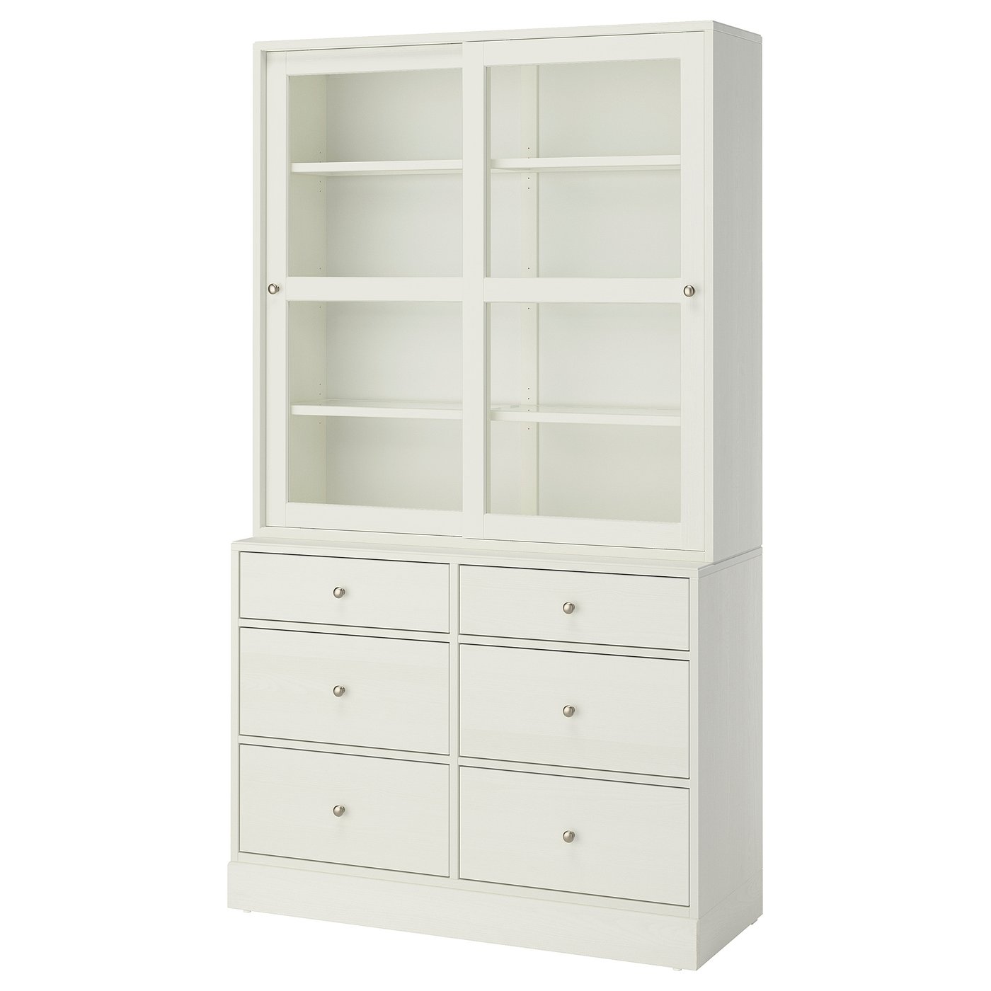 IKEA HAVSTA Kombination mit Glastüren weiß