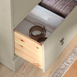 HAVSTA Kommode mit 3 Schubladen, graubeige, 81x47x89 cm