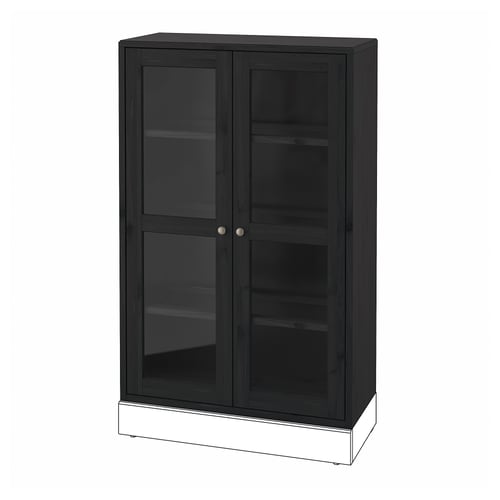 HAVSTA Vitrine - schwarz 81x35x123 cm