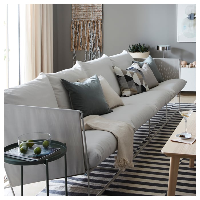 HAVSTEN 4erSofa, drinnen/draußen, beige, 341x94x90 cm IKEA Deutschland