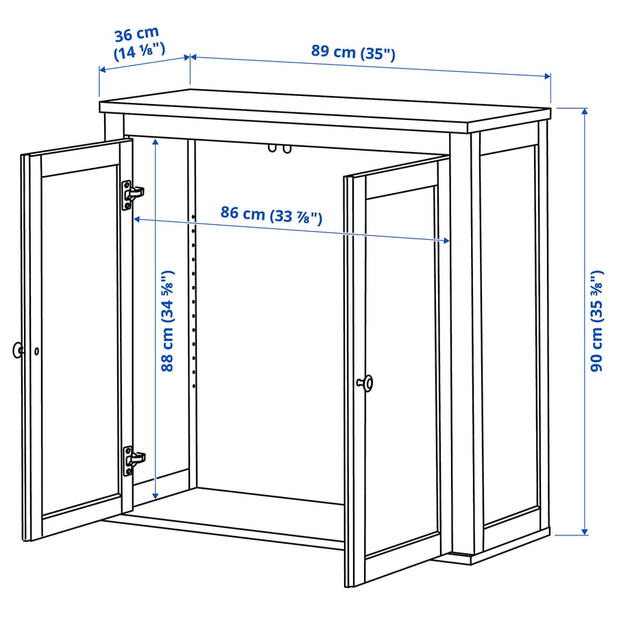 HEMNES Aufsatz für Sekretär, hellbraun, 89x90 cm - IKEA Deutschland