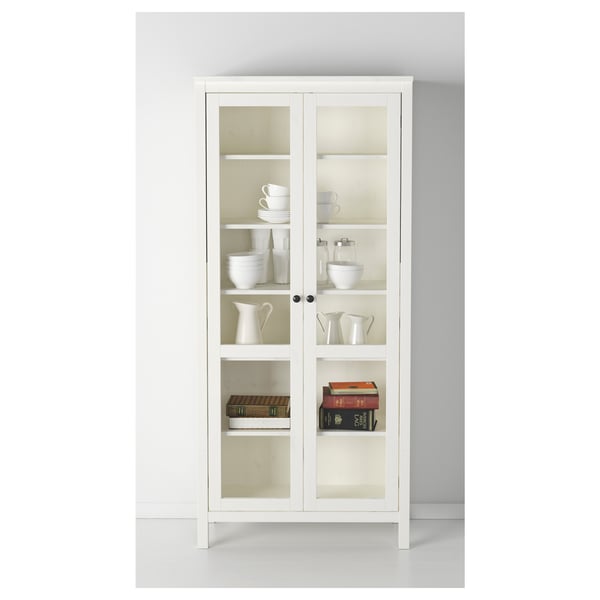 Hemnes Vitrinenschrank Weiss Gebeizt Ikea Deutschland