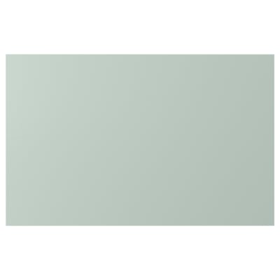 HJORTVIKEN Schubladenfront, salbeigrün, strukturiert, rechteckig.