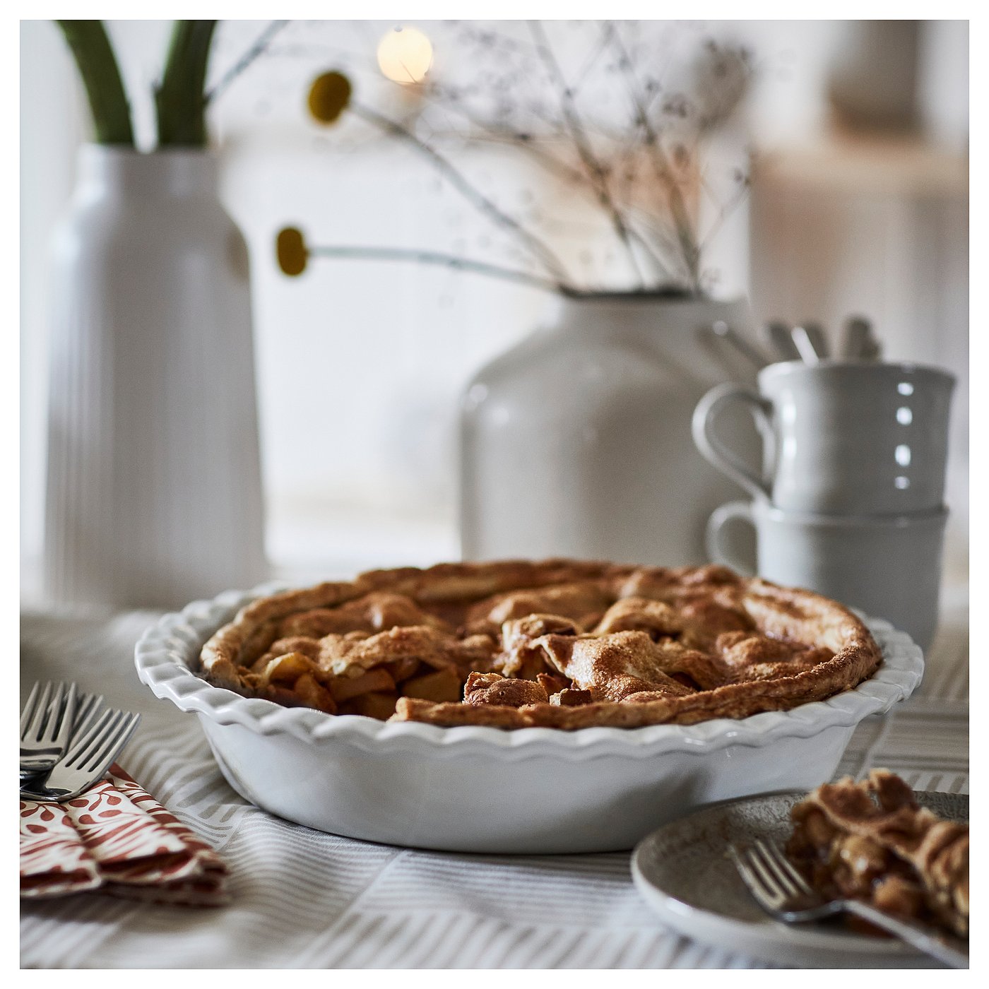 Thumbnail - IKEA HÖSTAGILLE Kuchen-/Pieform elfenbeinweiß