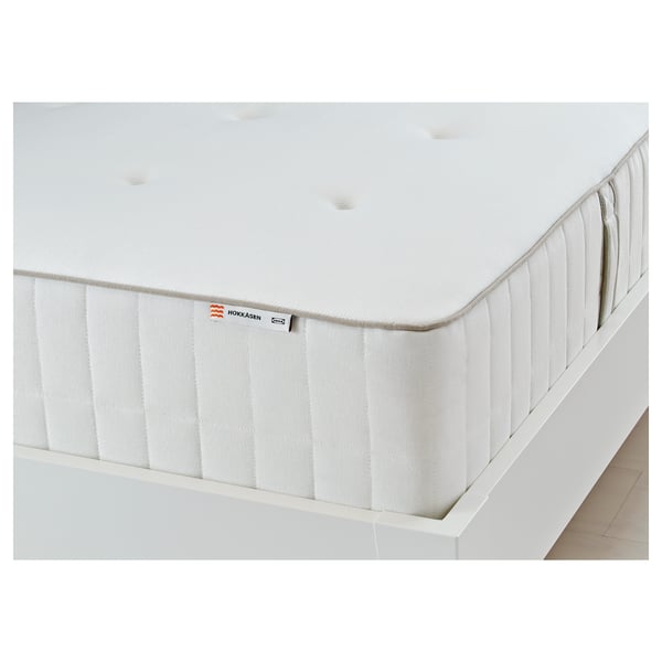 Hokkasen Taschenfederkernmatratze Mittelfest Weiss Ikea