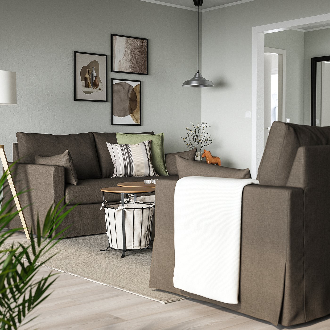 Thumbnail - IKEA HYLTARP 2er-Sofa Gransel graubraun Gransel graubraun