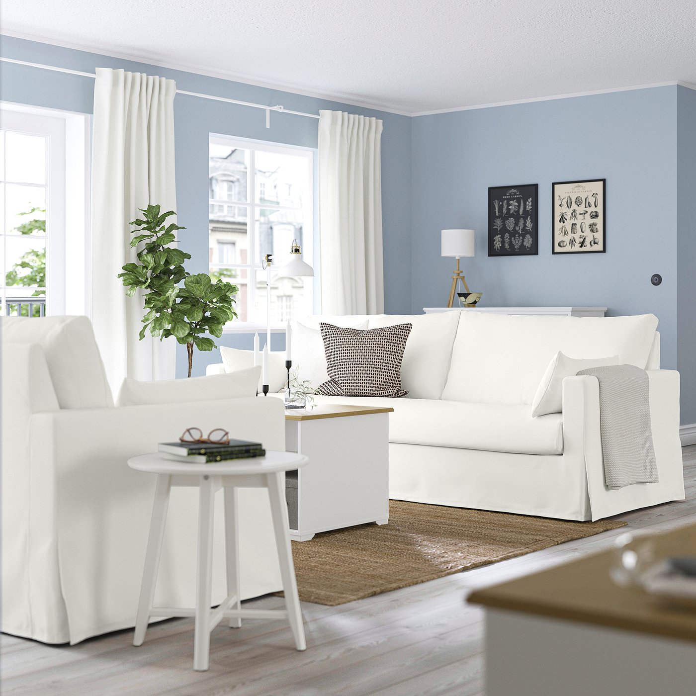 Thumbnail - IKEA HYLTARP 3er-Sofa Hallarp weiß Hallarp weiß