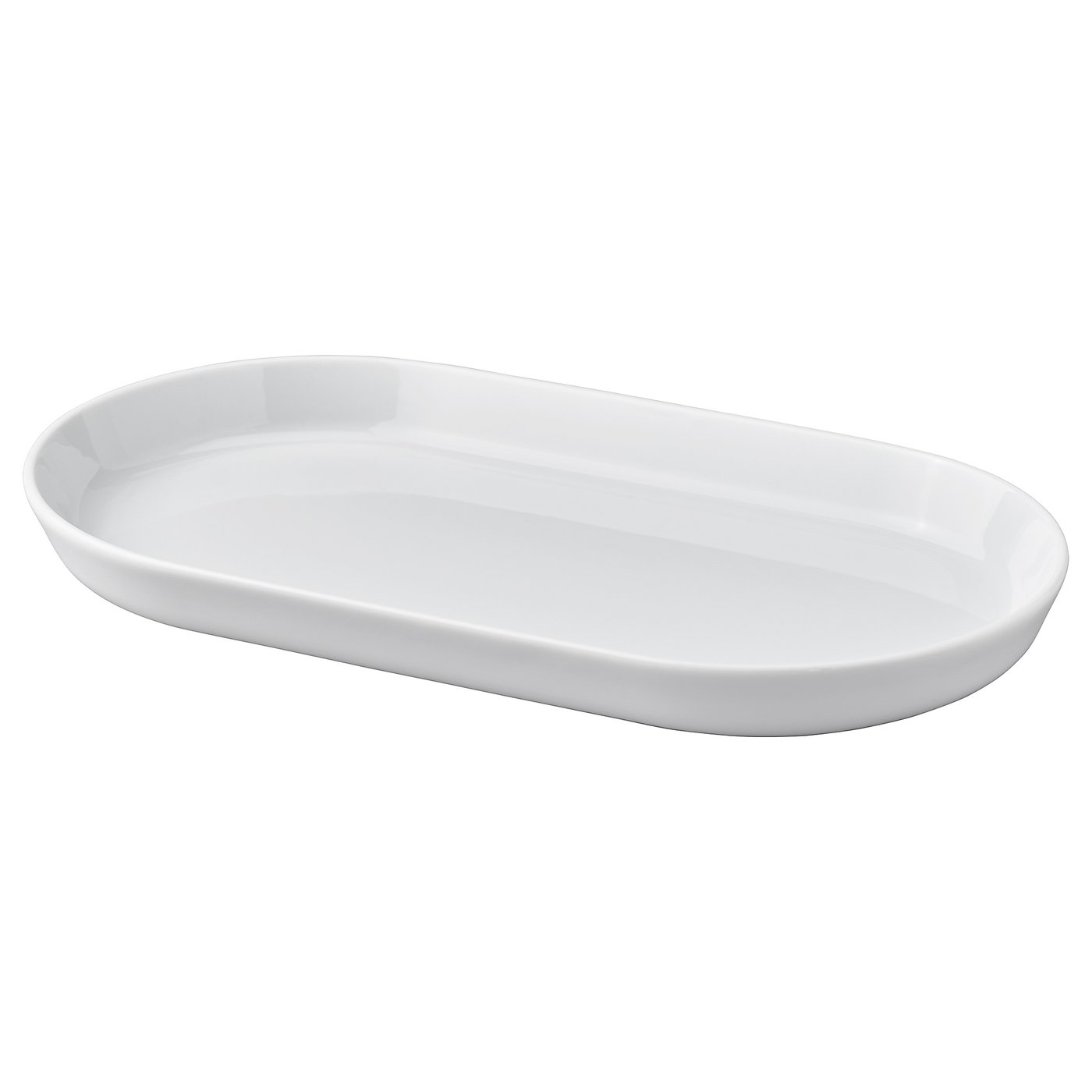 IKEA 365+ Servierplatte weiß 27x15 cm