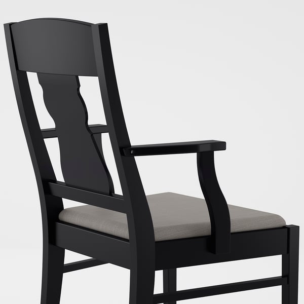 INGATORP Armlehnstuhl - schwarz, Nolhaga graubeige grau/beige - IKEA Deutschland