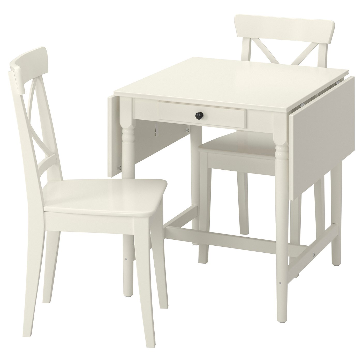 IKEA INGATORP / INGOLF Tisch und 2 Stühle weiß/weiß | Moebel-Suchmaschine | ladendirekt.de