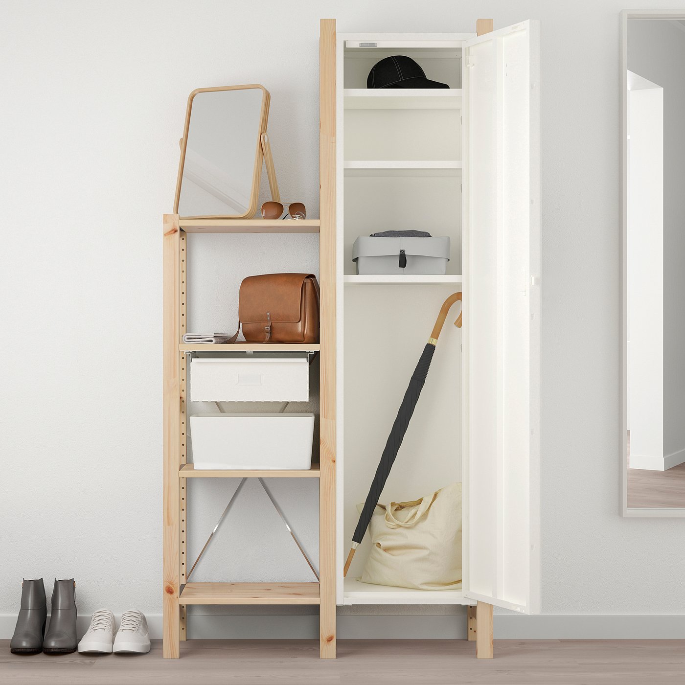 Ivar Schrank Mit Tur Weiss Ikea Deutschland