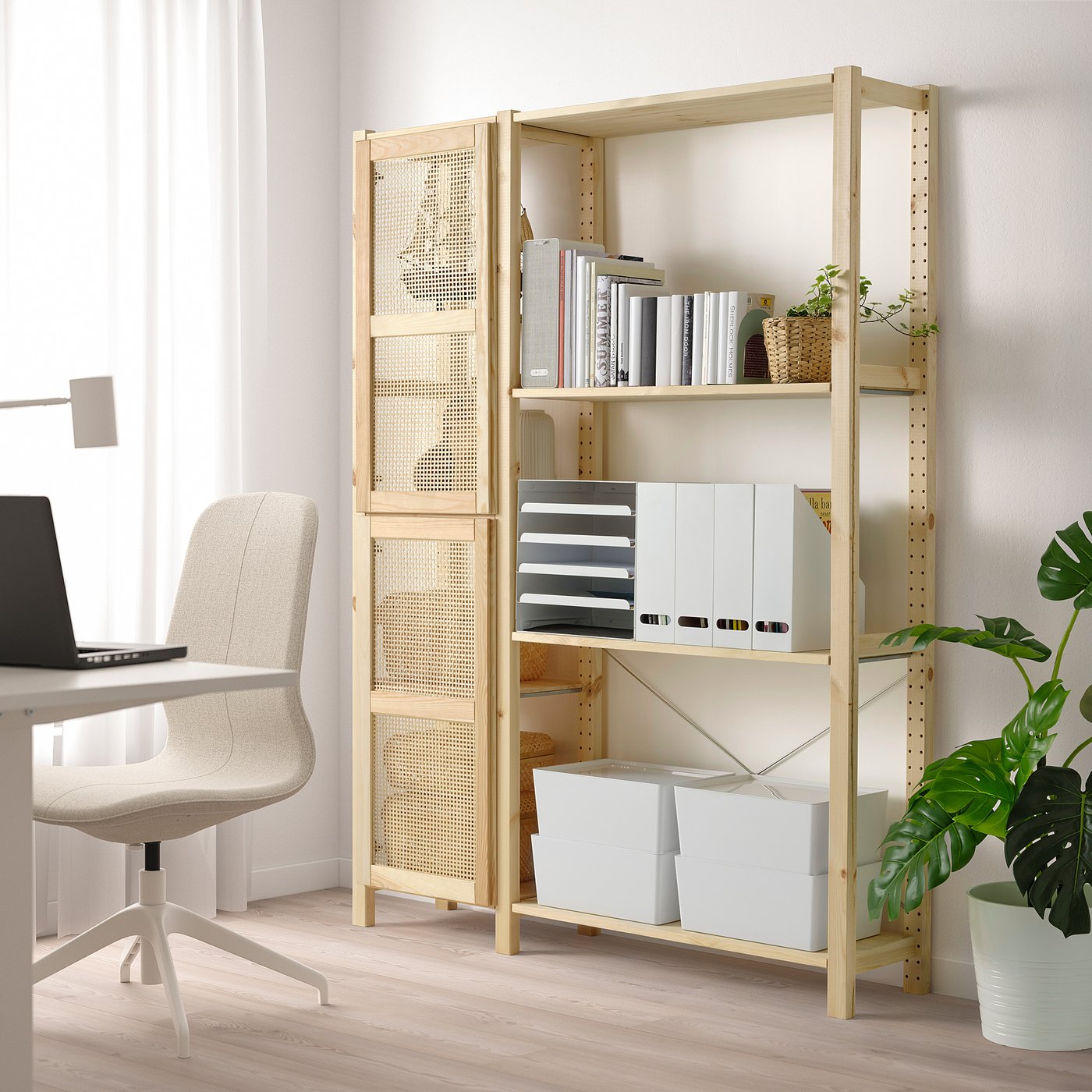 Thumbnail - IKEA IVAR Regal mit Türen Kiefer