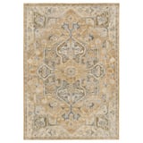 JÄRNVÄG Teppich Kurzflor, Ornamente beige/dunkelbeige, 160x230 cm