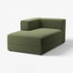 JÄTTEBO salbeigrünes moduläres Sofa, schlankes Design, gepolsterte Chaiselongue, praktischer Stauraum.