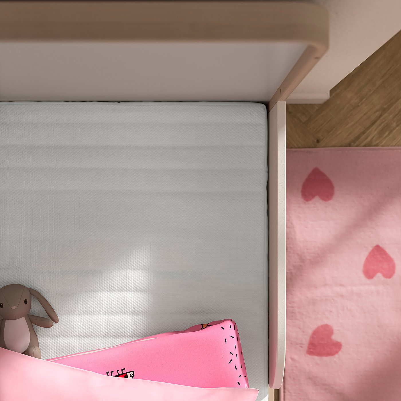 Thumbnail - IKEA JÄTTETRÖTT Taschenfederkernmatratze f Babybett weiß