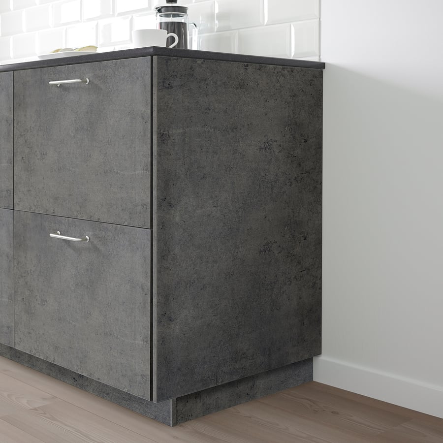 KALHYTTAN Deckseite Dunkelgrau Betonmuster 39x83 Cm IKEA Deutschland