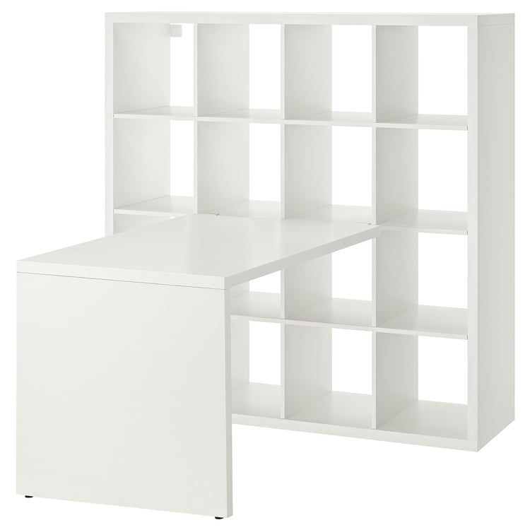KALLAX Schreibtischkombination, weiß, 147x154x147 cm IKEA Deutschland