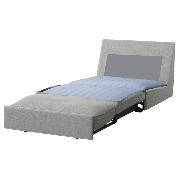 KIVIK graues Schlafsofa, kompakt & wandelbar, modern & minimalistisch.