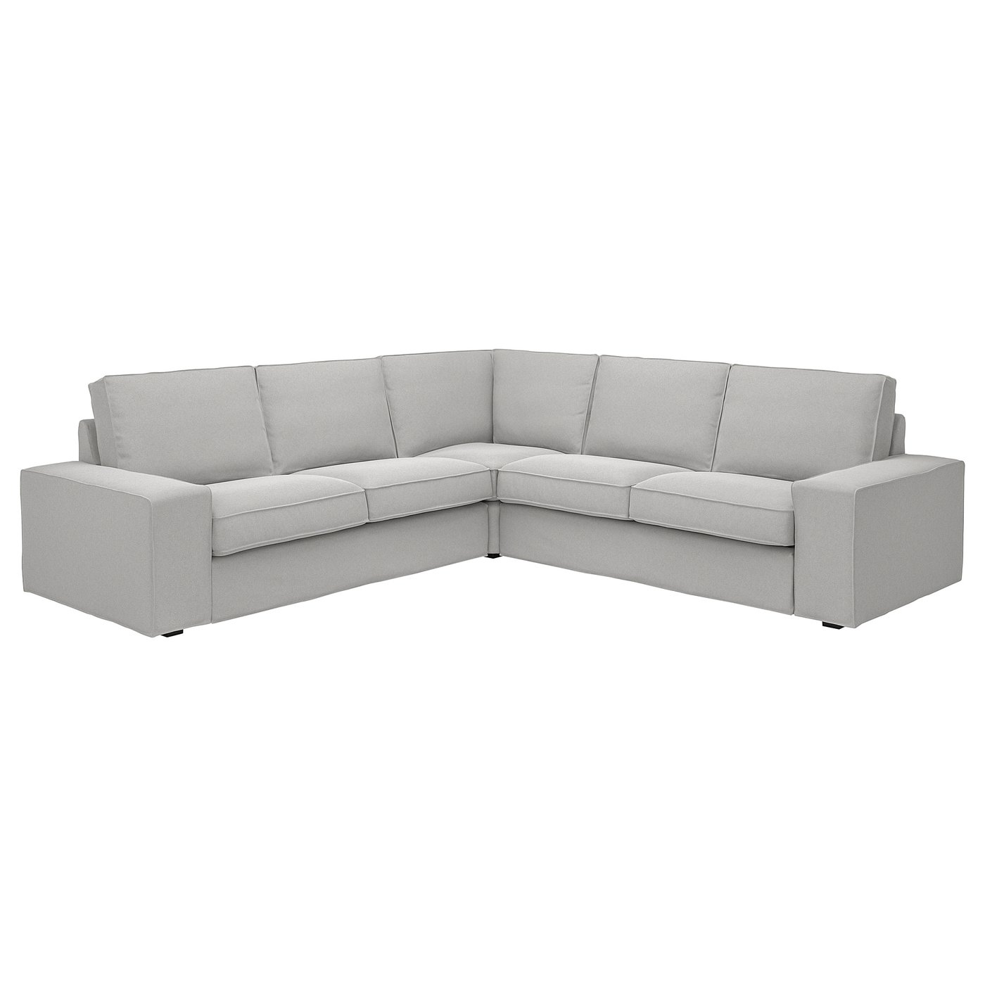IKEA KIVIK Ecksofa 4-sitzig Tallmyra weiß/schwarz Tallmyra weiß/schwarz
