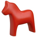 Rotes Dalapferd aus Keramik, ohne Gesicht