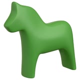 Dalapferd-Figur aus grüner Keramik.