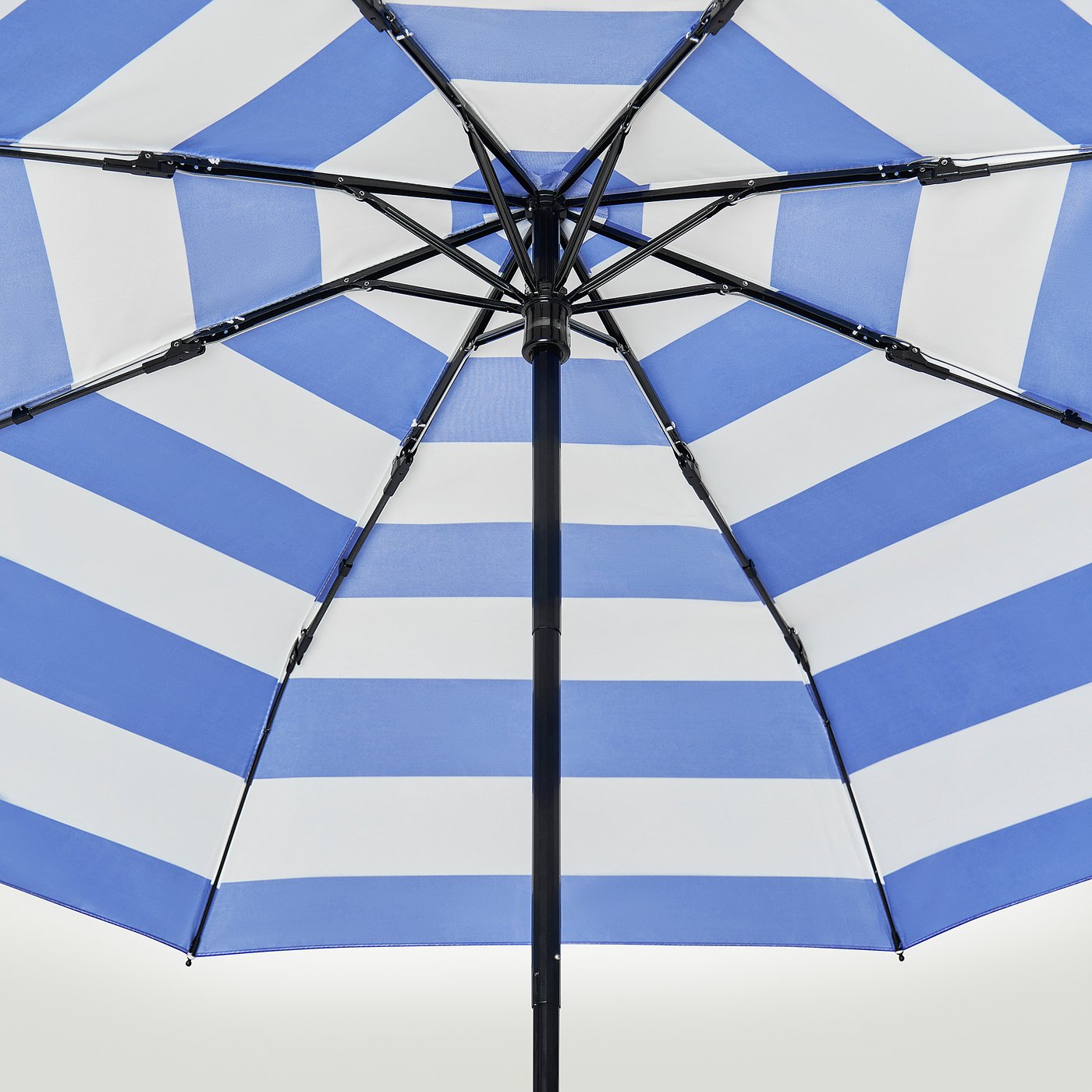 California Regenschirm 9 Ft Sunbrella - Marktschirm Mit Kurbel, Aluminium-Gestell, Wasserabweisend