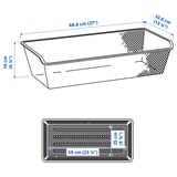 wand obstkorb Hänge-Wandkorb WANDA mit 3 Körben aus Wasserhyazinthe / / Hänge-Etagere rund 30+23+18 cm, 90 cm lang Topper machen mehr aus