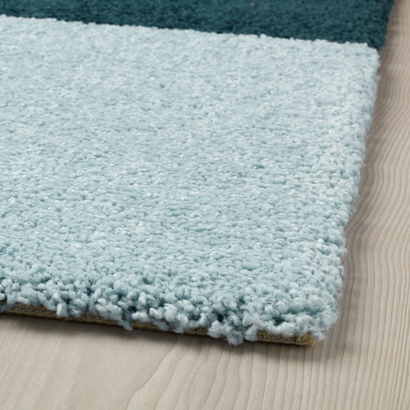 kongstrup teppich langflor hellblau grun 133x195 cm ikea deutschland