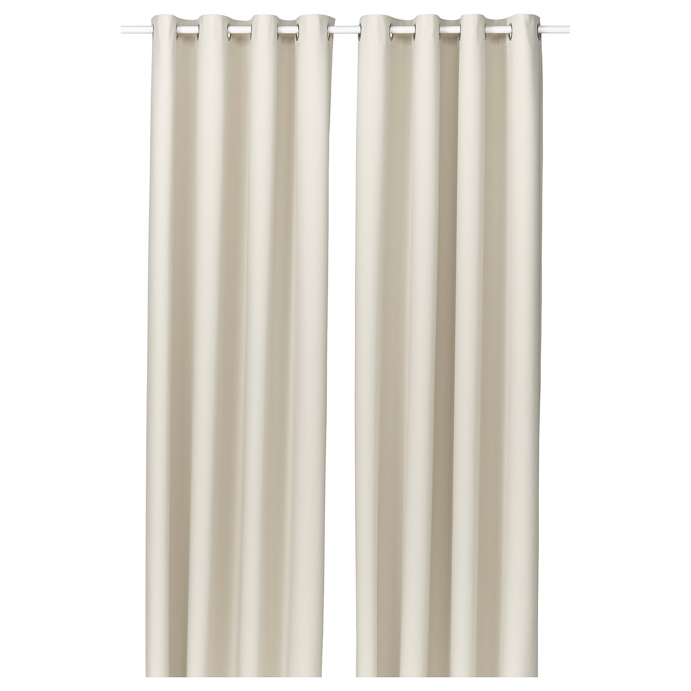IKEA KORGMOTT 2 Gardinenschals (verdunk.) beige/mit Ösen 145x250 cm