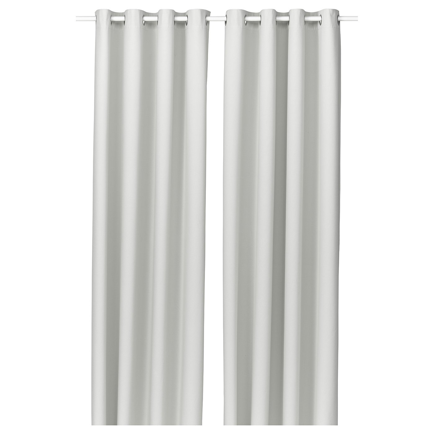 IKEA KORGMOTT 2 Gardinenschals (verdunk.) weiß/mit Ösen 145x250 cm