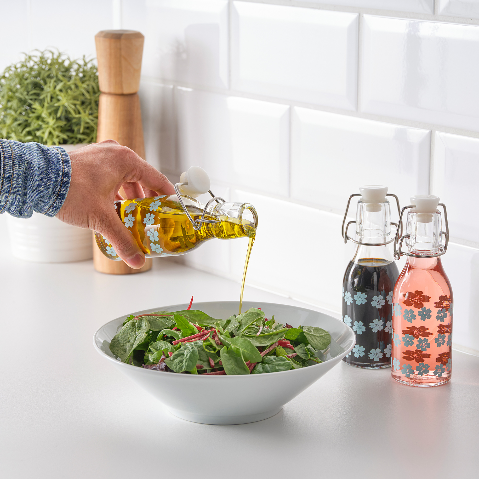 KORKEN Flasche mit Verschluss, gemustert, 15 cl - IKEA ...