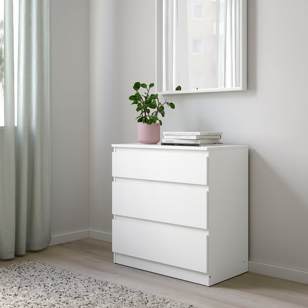 Kullen Kommode Mit 3 Schubladen Weiss 70x72 Cm Ikea Deutschland